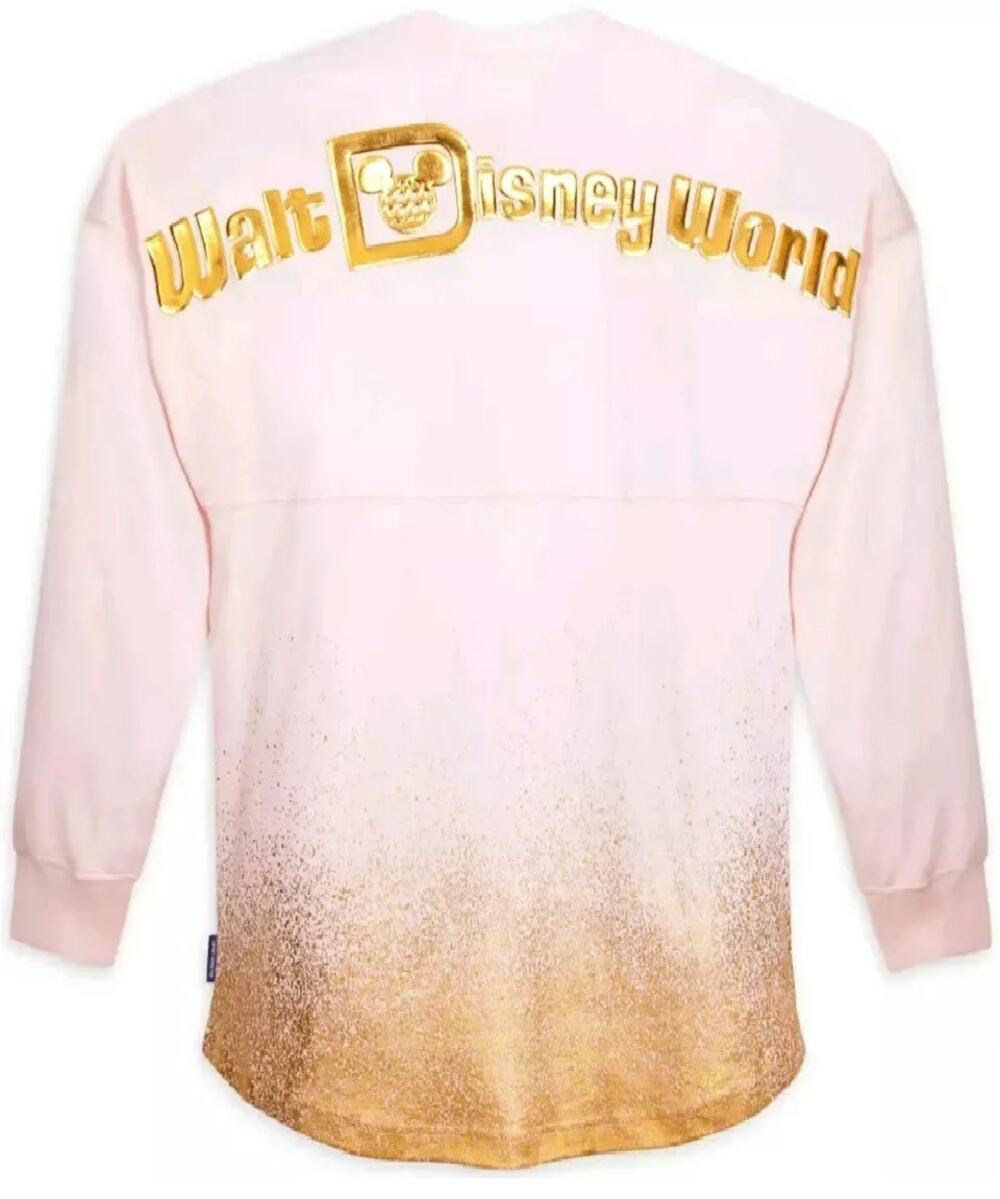 2021 Walt Disney World Spirit Jersey – Blush Pink with Gold Foil Logo Size Small